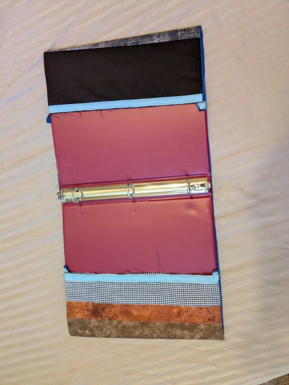 Hand made Quilted Cover and 3-Ring Binder